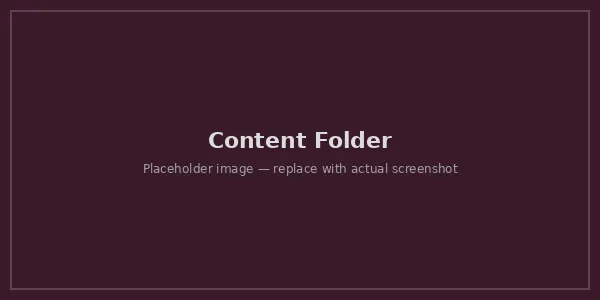 Content folder