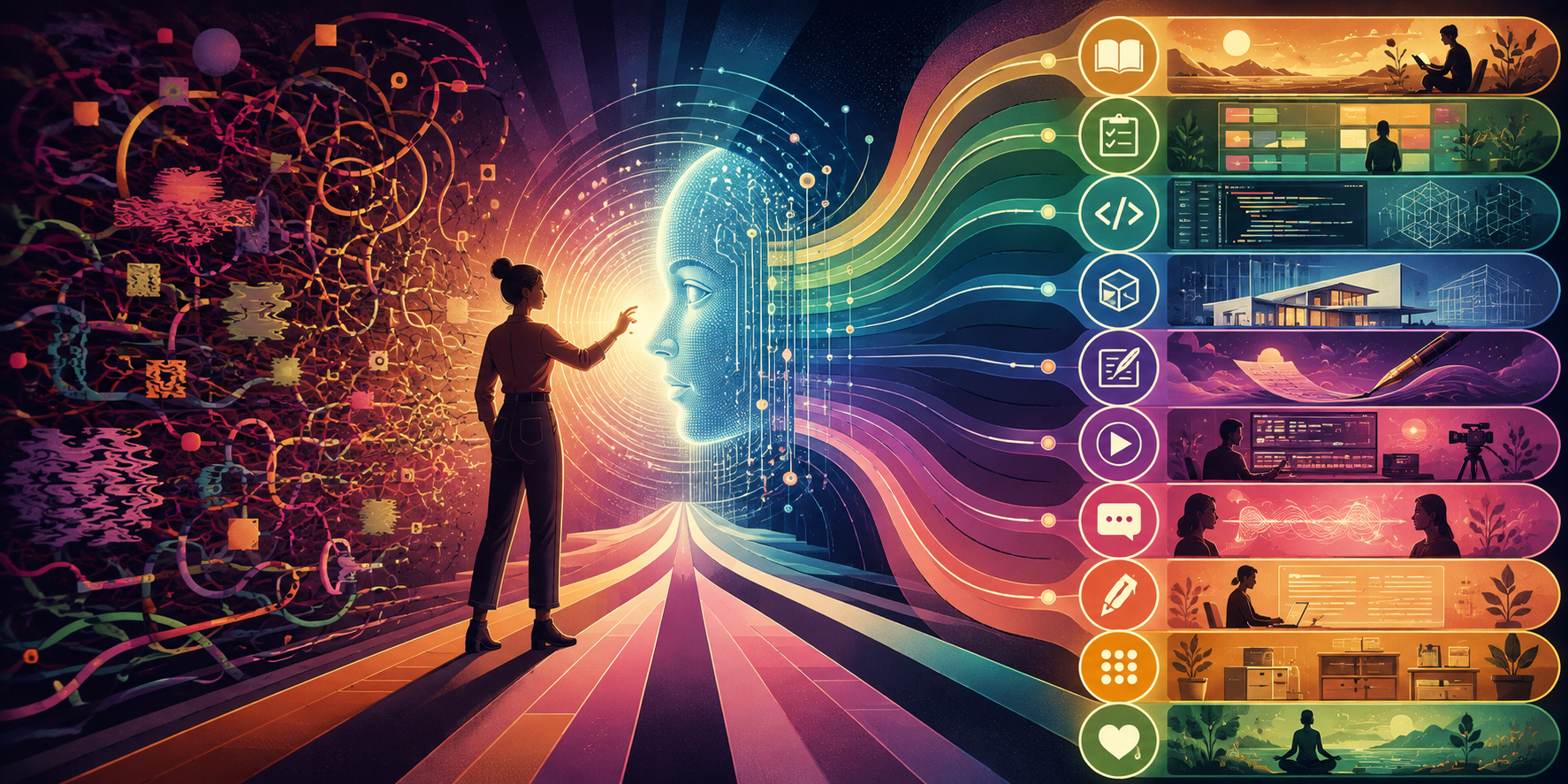 Useful AI prompts organised by task and intention.